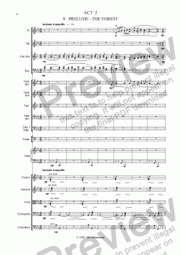 page one of Ballet: Snow White (Act 2 #1 The Forest)
