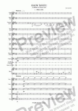 page one of Ballet: Snow White (Act 1 #1)