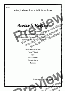 page one of Scottish Medley