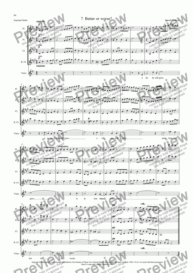 page one of Segaropa (Orchestrated) 07 Better or Worse?