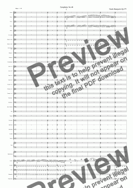 page one of Symphony No 48 1st movt