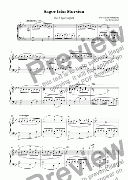 page one of Storsien Tales (part eight) Piano