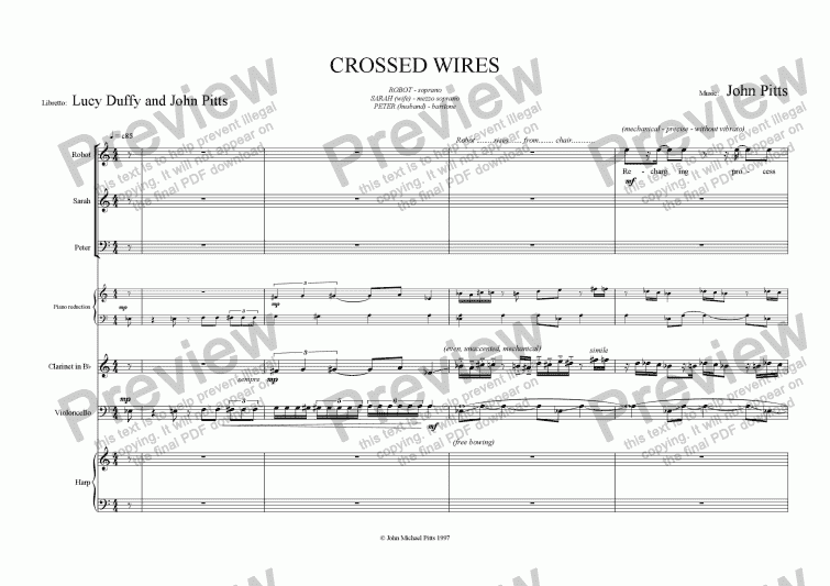 page one of Crossed Wires [1997]