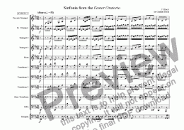 page one of Overture from the Easter Oratorio