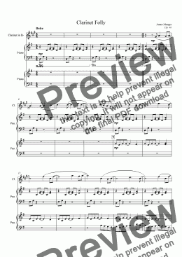 page one of 046 Clarinet Folly