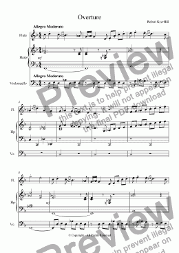 page one of Overture [Mixed Ensemble]